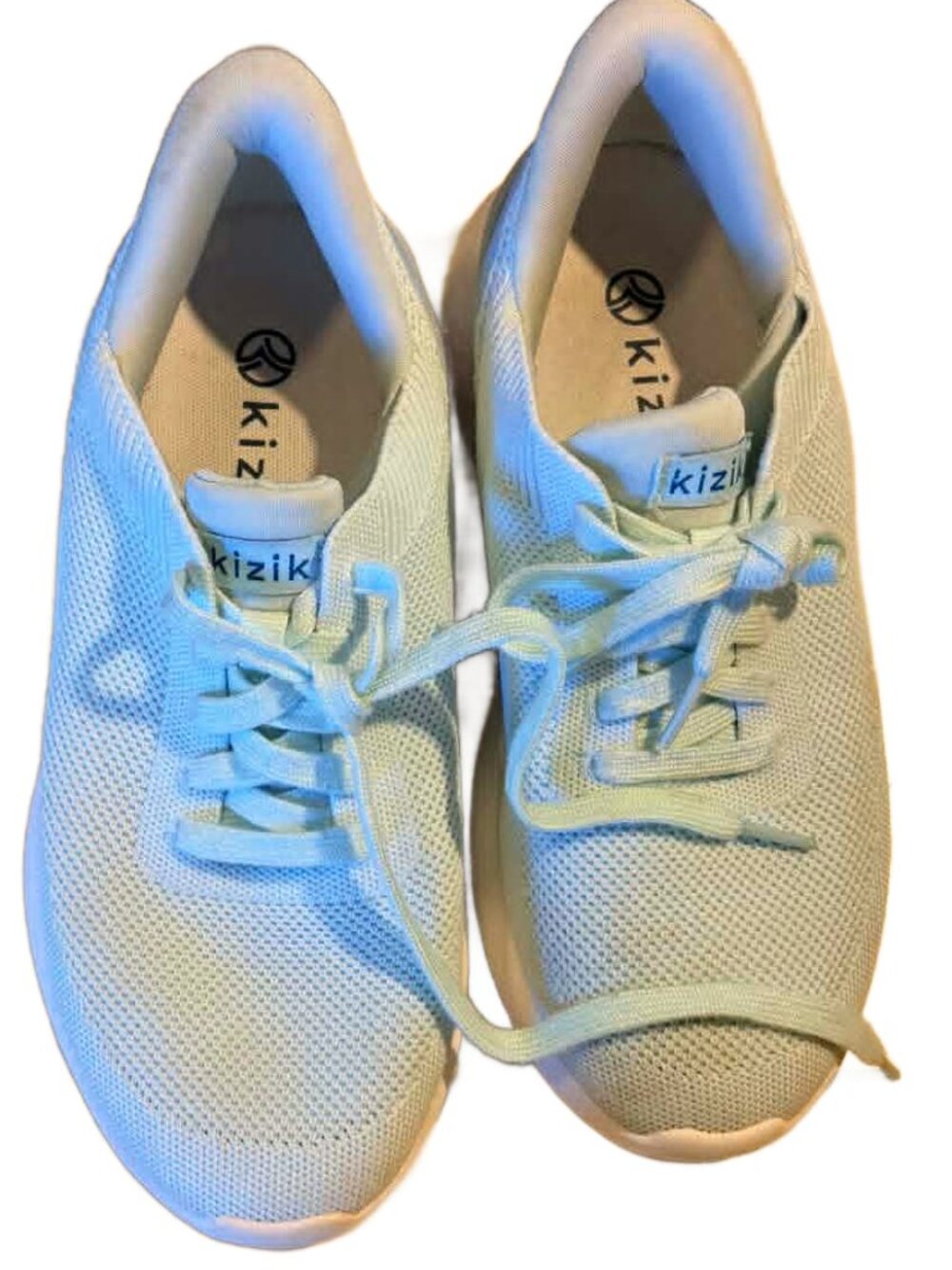 KIZIK sz 5.5 W Slip-on Hands Free Mint Green Washable Sneakers